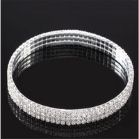 Lady Round Alloy Plating Inlay Rhinestones Zircon Gold Plated Silver Plated Women's Anklet main image 3