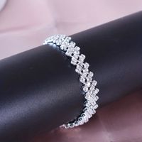 Wholesale Jewelry Beach Solid Color Alloy Rhinestones Silver Plated Anklet main image 6