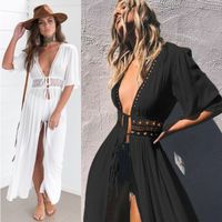 Women's Sexy Solid Color 1 Piece Cover Ups main image 2