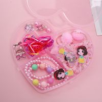 Korean Girl Necklace Hair Accessories Box Headdress Gift Gift Box Jewelry Set sku image 6