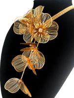 Elegant Luxuriös Glänzend Blume Legierung Überzug Frau Lange Halskette main image 7