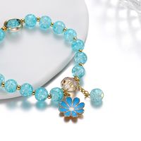 Simple Style Flower Glass Beaded Unisex Bracelets 1 Piece sku image 25