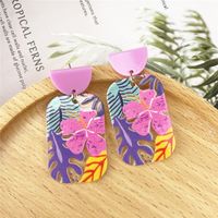 Ig Style Retro Flower Arylic Women's Drop Earrings main image 6