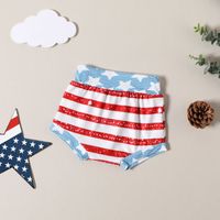 Cute Letter American Flag Printing Cotton Baby Clothing Sets main image 4