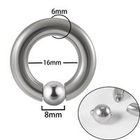 Simple Style Round Stainless Steel Plating Nose Ring sku image 10