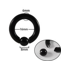 Simple Style Round Stainless Steel Plating Nose Ring sku image 11