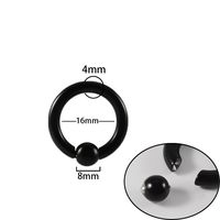 Simple Style Round Stainless Steel Plating Nose Ring sku image 5