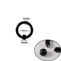 Simple Style Round Stainless Steel Plating Nose Ring sku image 3