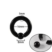 Simple Style Round Stainless Steel Plating Nose Ring sku image 8