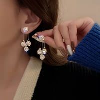 Ig Style Round Tassel Alloy Plating Inlay Rhinestones Gold Plated Silver Plated Women's Drop Earrings main image 10