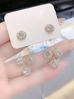 Ig Style Round Tassel Alloy Plating Inlay Rhinestones Gold Plated Silver Plated Women's Drop Earrings main image 9
