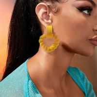 Rock Streetwear Heart Shape Plastic Resin Women's Drop Earrings main image 1