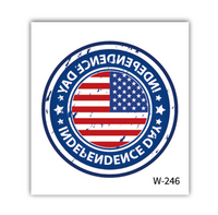 Día De La Independencia Letra Bandera Estadounidense Papel De Transferencia De Agua Tatuajes Y Arte Corporal 1 Pieza 1 Juego sku image 6