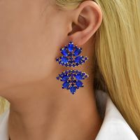 Glam French Style Beach Maple Leaf Copper Alloy Inlay Artificial Gemstones Women's Drop Earrings main image 8