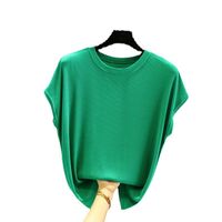 Women's T-shirt Short Sleeve T-shirts Casual Classic Style Solid Color main image 4