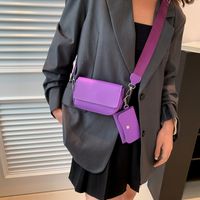 Women's Small Summer Pu Leather Streetwear Square Bag main image 4