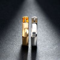 1 Paar Pendeln Einfarbig Überzug Rostfreier Stahl Vergoldet Ohrringe main image 6