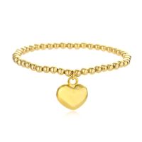 Simple Style Heart Shape Copper Zircon Bracelets Earrings Necklace In Bulk sku image 5
