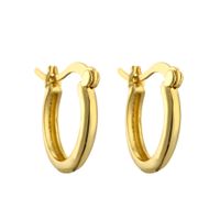 1 Pair Simple Style Geometric Plating Inlay Copper Zircon Earrings main image 4