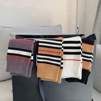 Frau Retro Klassischer Stil Streifen Baumwolle Ankle Socken Ein Paar main image 1