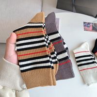 Women's Retro Classic Style Stripe Cotton Ankle Socks A Pair main image 4