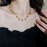 Edelstahl 304 18 Karat Vergoldet Einfacher Stil Überzug Geometrisch Halskette main image 1