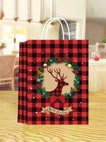 Weihnachten Süß Weihnachtsbaum Kraftpapier Gruppe Geschenk Taschen sku image 3