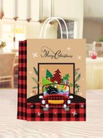 Christmas Cute Christmas Tree Kraft Paper Party Gift Bags sku image 4