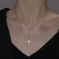 304 Stainless Steel 18K Gold Plated Elegant Simple Style Plating Irregular Solid Color Necklace main image 3
