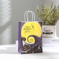 Halloween Cool Style Pumpkin Spider Web Ghost Kraft Paper Daily Gift Bags 1 Piece sku image 9