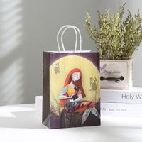 Halloween Cool Style Pumpkin Spider Web Ghost Kraft Paper Daily Gift Bags 1 Piece sku image 8