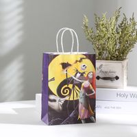 Halloween Cool Style Pumpkin Spider Web Ghost Kraft Paper Daily Gift Bags 1 Piece sku image 10