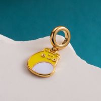 Cute Sweet Animal Stainless Steel Copper Enamel Zircon 14k Gold Plated 18k Gold Plated Charms Jewelry Accessories sku image 14