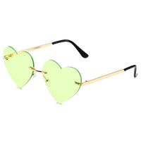 Simple Style Classic Style Heart Shape Pc Special-shaped Mirror Frameless Women's Sunglasses sku image 8
