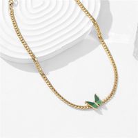 Ig Style Sweet Butterfly Titanium Steel Plating 18k Gold Plated Choker main image 2