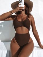 Women's Beach Solid Color 1 Piece One Piece main image 1