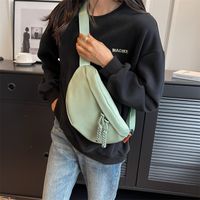 Women's Basic Solid Color Nylon Waist Bags main image 4