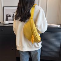 Women's Basic Solid Color Nylon Waist Bags main image 3
