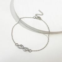 Simple Style Infinity Artificial Gemstones Alloy Wholesale Anklet main image 5