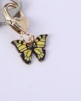 Cute Tortoise Cat Butterfly Alloy Unisex Bag Pendant Keychain sku image 5