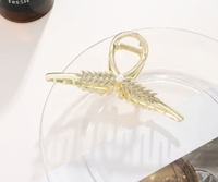 Sweet Flower Metal Inlay Artificial Pearls Rhinestones Hair Claws sku image 7