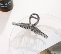 Sweet Flower Metal Inlay Artificial Pearls Rhinestones Hair Claws sku image 8