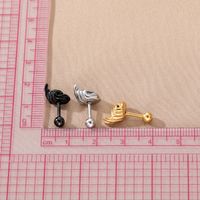 1 Piece Japanese Style Simple Style Korean Style Gesture Stainless Steel Ear Studs main image 5