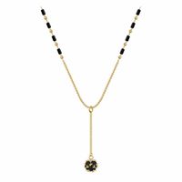 Lady Ball Artificial Crystal Copper Beaded Pendant Necklace main image 3