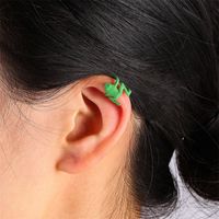 1 Paire Style Simple Grenouille Incruster Le Cuivre Strass Boucles D'Oreilles main image 5