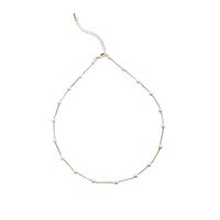 Simple Style Geometric Alloy Plating Inlay Artificial Pearls Women's Necklace main image 4
