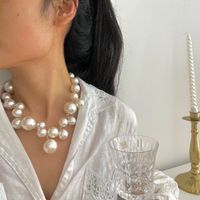 Exaggerated Geometric Artificial Pearl Women's Necklace main image 1