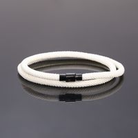 Simple Style Solid Color Rope Copper Handmade Plating Wristband sku image 10