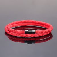 Simple Style Solid Color Rope Copper Handmade Plating Wristband sku image 2