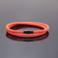 Simple Style Solid Color Rope Copper Handmade Plating Wristband sku image 6